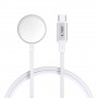 Tech-Protect MC02 UltraBoost Cavo di ricarica magnetico USB-C 100 cm per Apple Watch, bianco
