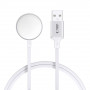 Caricatore magnetico Tech-Protect MC02 UltraBoost con cavo USB-A 100 cm per Apple Watch, bianco