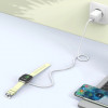 Caricatore magnetico Tech-Protect MC02 UltraBoost con cavo USB-A 100 cm per Apple Watch, bianco