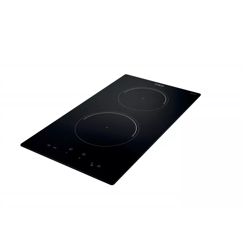 Piano cottura a induzione Candy CI32CBB, 2 zone di cottura, controllo touch, nero