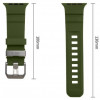 Cinturino Tech-Protect Motion per Apple Watch 8 / 9 / 10 / 11 / 12 / SE / Ultra 44/45/46/49 mm, verde tattico
