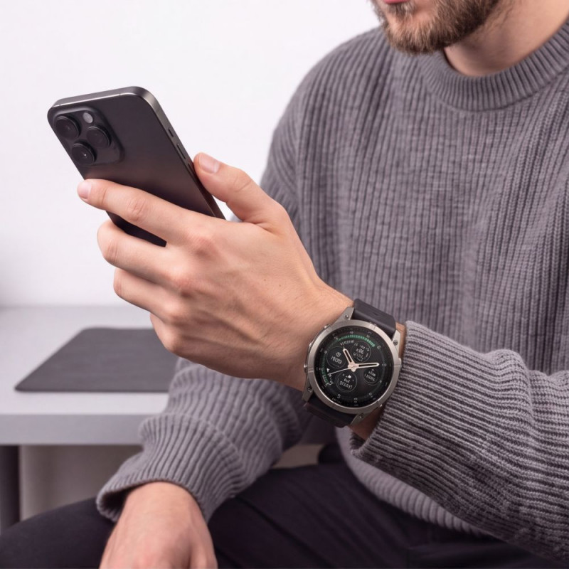 Cinturino in silicone Tech-Protect per Garmin Fenix 5 / 6 / 6 Pro / 7 / 8 / 8 Pro / E / 9 / 9 Pro 51 mm, Obsidian Black