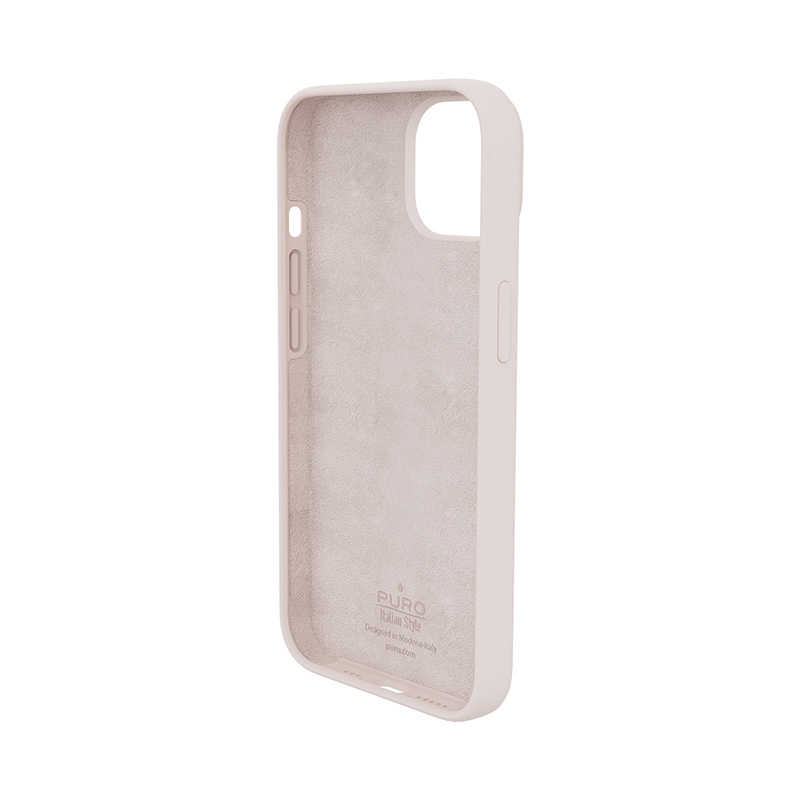 Puro ICON Antimicrobial Cover per Apple iPhone 14 Plus / 15 Plus, rosa sabbia