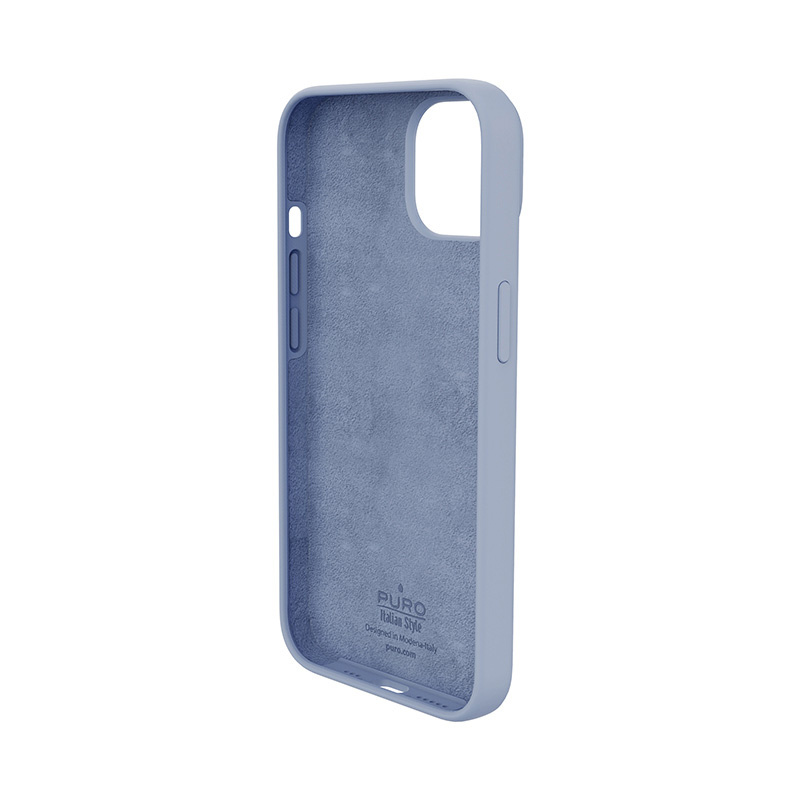 Cover Puro ICON Antimicrobial per Apple iPhone 14 Plus / 15 Plus, blu Sierra