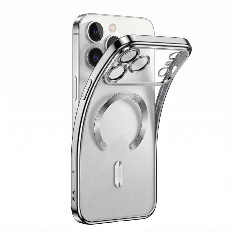 Custodia Tech-Protect Magflex MagSafe per Apple iPhone 17 Pro Max / 18 Pro Max, argento lucido