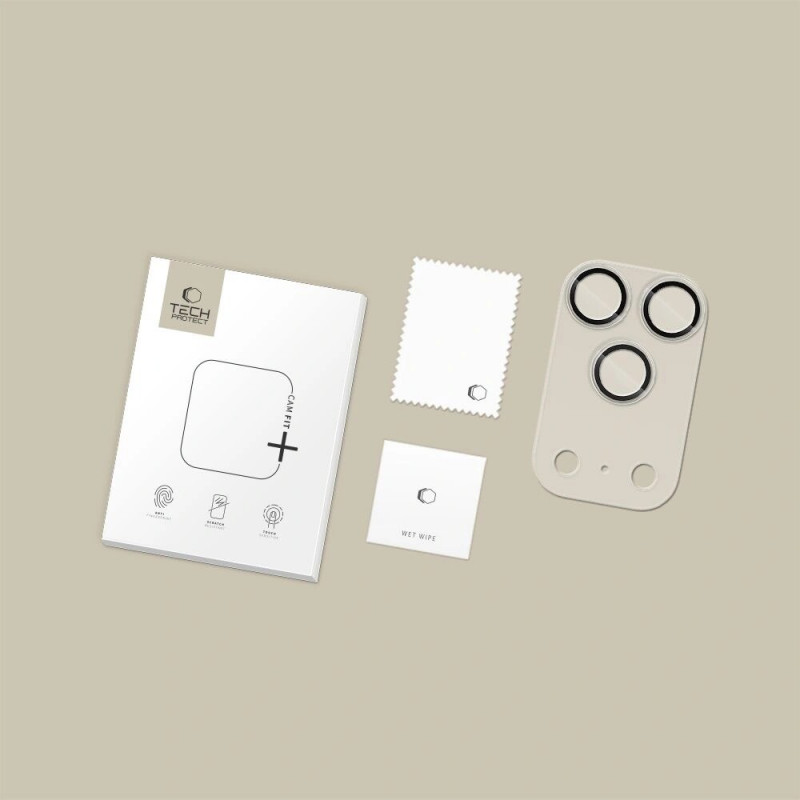Tech-Protect Camfull Fit+ Copertura per fotocamera per Apple iPhone 17 Pro, trasparente opaco
