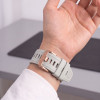 Cinturino in silicone per orologio Tech-Protect per Garmin Fenix 5s / 5s Plus / 6s / 6s Pro / 7s / 8 / 9 / 9 Pro 43 mm, grigio nebbia