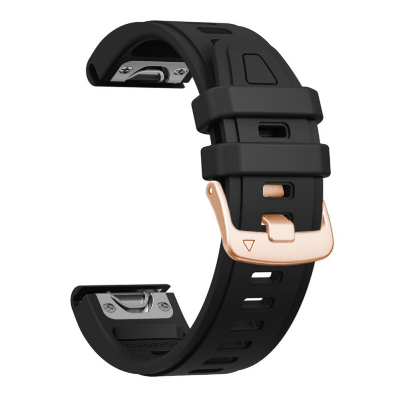 Cinturino in silicone Tech-Protect per Garmin Fenix 5s / 5s Plus / 6s / 6s Pro / 7s / 8 / 9 / 9 Pro 43 mm, nero