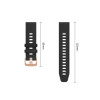 Cinturino in silicone Tech-Protect per Garmin Fenix 5s / 5s Plus / 6s / 6s Pro / 7s / 8 / 9 / 9 Pro 43 mm, nero