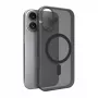 Custodia in silicone Puro Daylight compatibile MagSafe per iPhone 17, nero traslucido