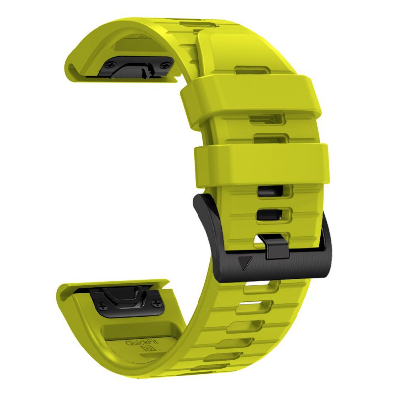 Cinturino in silicone Tech-Protect per Garmin Fenix 5 / 6 / 6 Pro / 7 / 8 / 8 Pro / E / 9 / 9 Pro 47 mm, Volt Lime