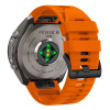 Cinturino in silicone Tech-Protect per Garmin Fenix 5 / 6 / 6 Pro / 7 / 8 / 8 Pro / E / 9 / 9 Pro 47 mm, arancione segnale