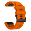 Cinturino in silicone Tech-Protect per Garmin Fenix 5 / 6 / 6 Pro / 7 / 8 / 8 Pro / E / 9 / 9 Pro 47 mm, arancione segnale