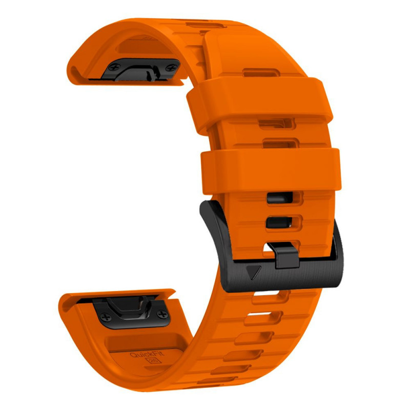 Cinturino in silicone Tech-Protect per Garmin Fenix 5 / 6 / 6 Pro / 7 / 8 / 8 Pro / E / 9 / 9 Pro 47 mm, arancione segnale