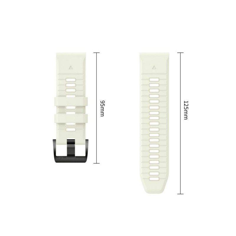 Cinturino in silicone per orologio Tech-Protect per Garmin Fenix 5 / 6 / 6 Pro / 7 / 8 / 8 Pro / E / 9 / 9 Pro 51 mm, grigio pietra