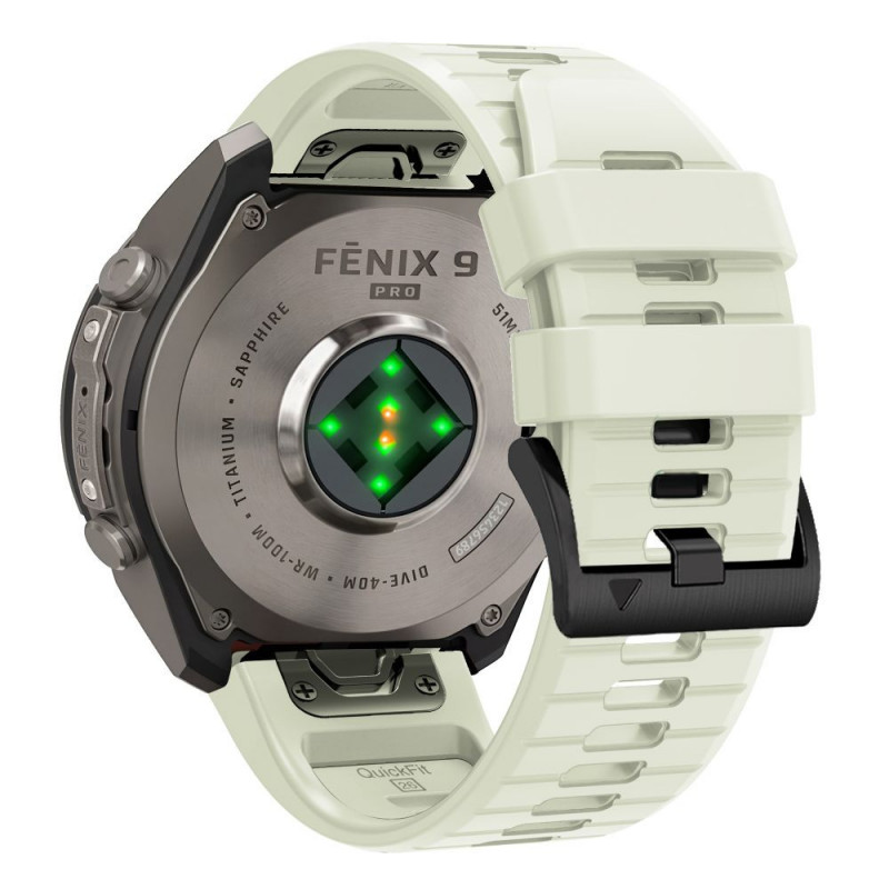 Cinturino in silicone Tech-Protect per Garmin Fenix 5 / 6 / 6 Pro / 7 / 8 / 8 Pro / E / 9 / 9 Pro 47 mm, grigio pietra