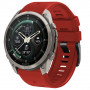 Cinturino in silicone Tech-Protect per Garmin Fenix 5 / 6 / 6 Pro / 7 / 8 / 8 Pro / E / 9 / 9 Pro 51 mm, rosso cremisi