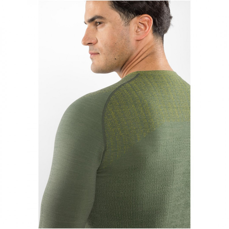 Set intimo termico da uomo Viking Altis Man Set in merino, verde scuro, M