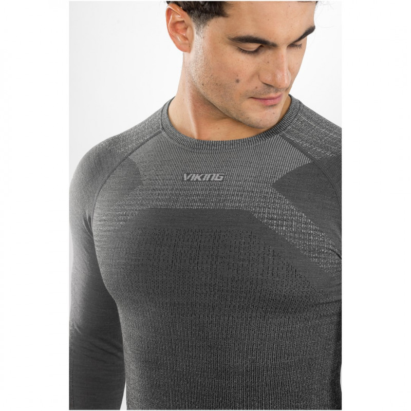 Set intimo termico da uomo Viking Altis Man Set in merino, nero, L