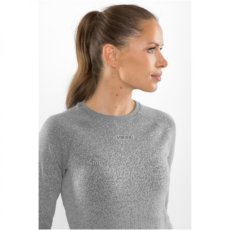 Set intimo tecnico in merino da donna Viking Altis Lady Set, grigio, S