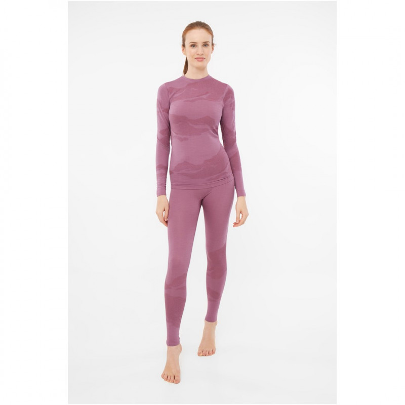 Set intimo tecnico donna Viking Altis Lady Set in merino, rosa, M
