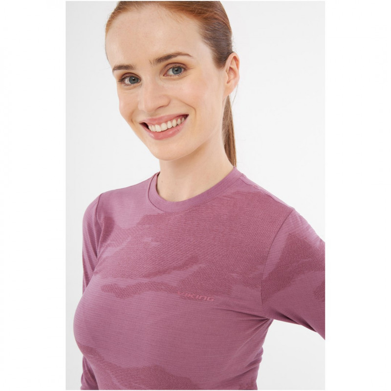 Set intimo tecnico donna Viking Altis Lady Set in merino, rosa, M