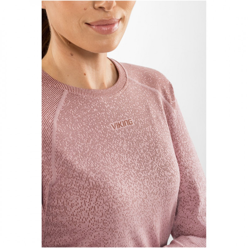 Set intimo tecnico in merino da donna Viking Altis Lady Set, rosa, L