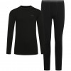 Set intimo tecnico da uomo Viking Meriboo Man Set in merino, nero, M