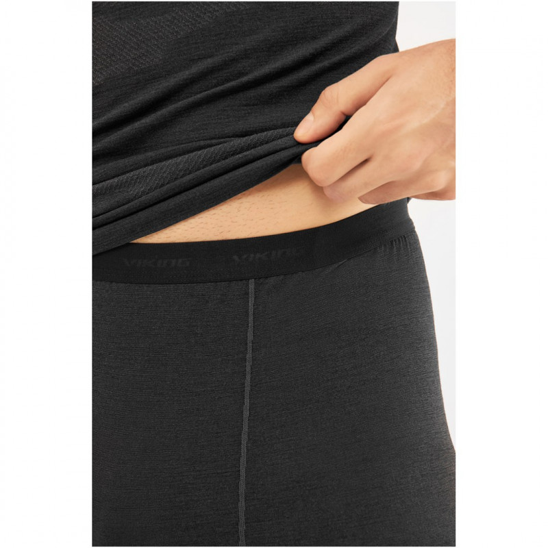 Set intimo tecnico in merino da uomo Viking Meriboo Man Set, nero, XL