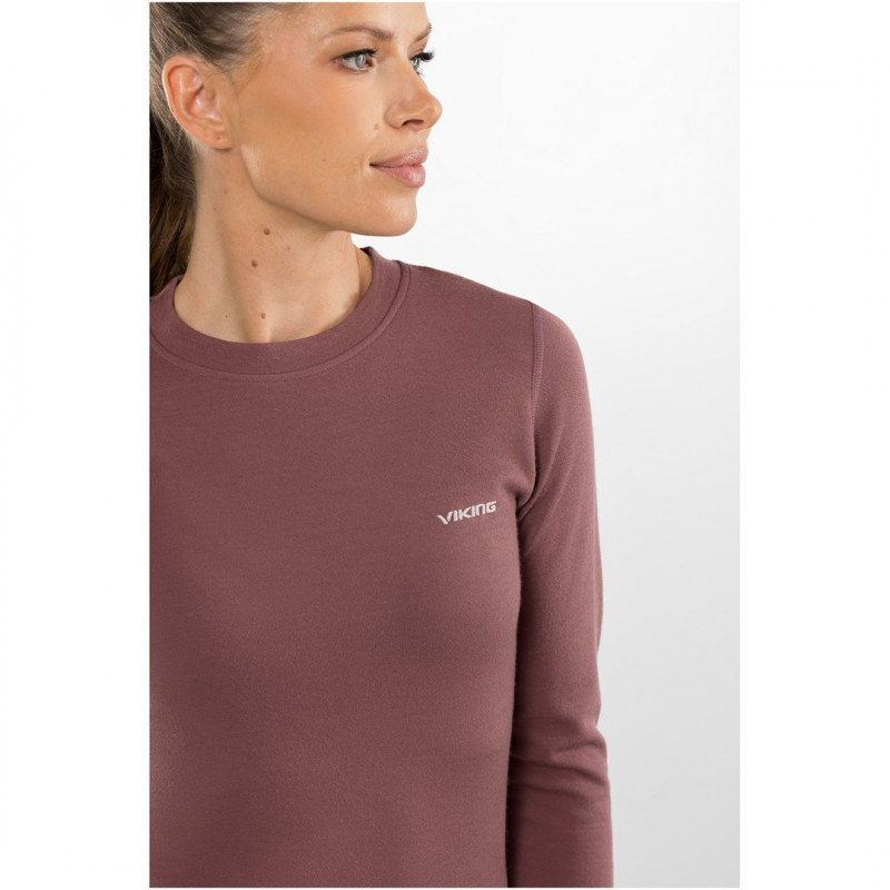 Set intimo termico da donna Viking Meriboo Lady Set Merino, rosa, M