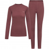 Set intimo termico da donna Viking Meriboo Lady Set Merino, rosa, M