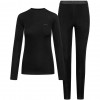 Set intimo tecnico donna Viking Meriboo Lady Set Merino, nero, S