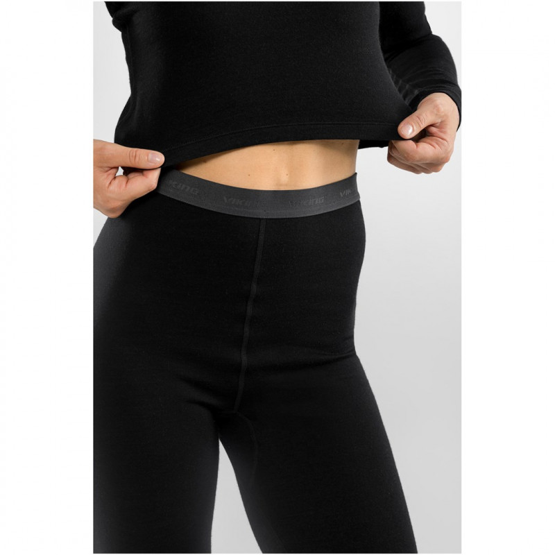 Set intimo termico da donna Viking Meriboo Lady Set Merino, nero, M