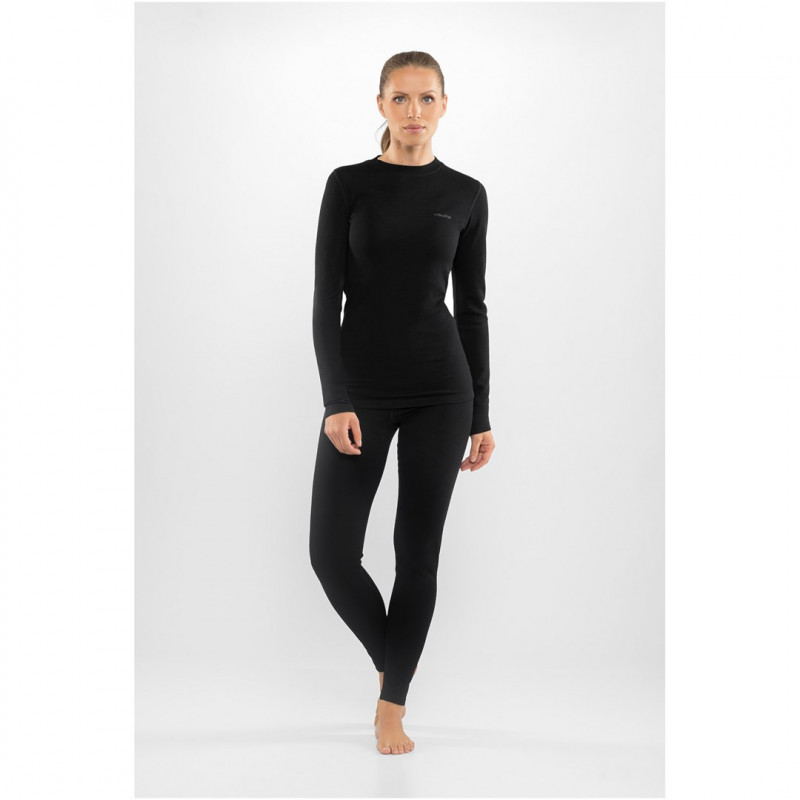 Set intimo termico da donna Viking Meriboo Lady Set Merino, nero, M