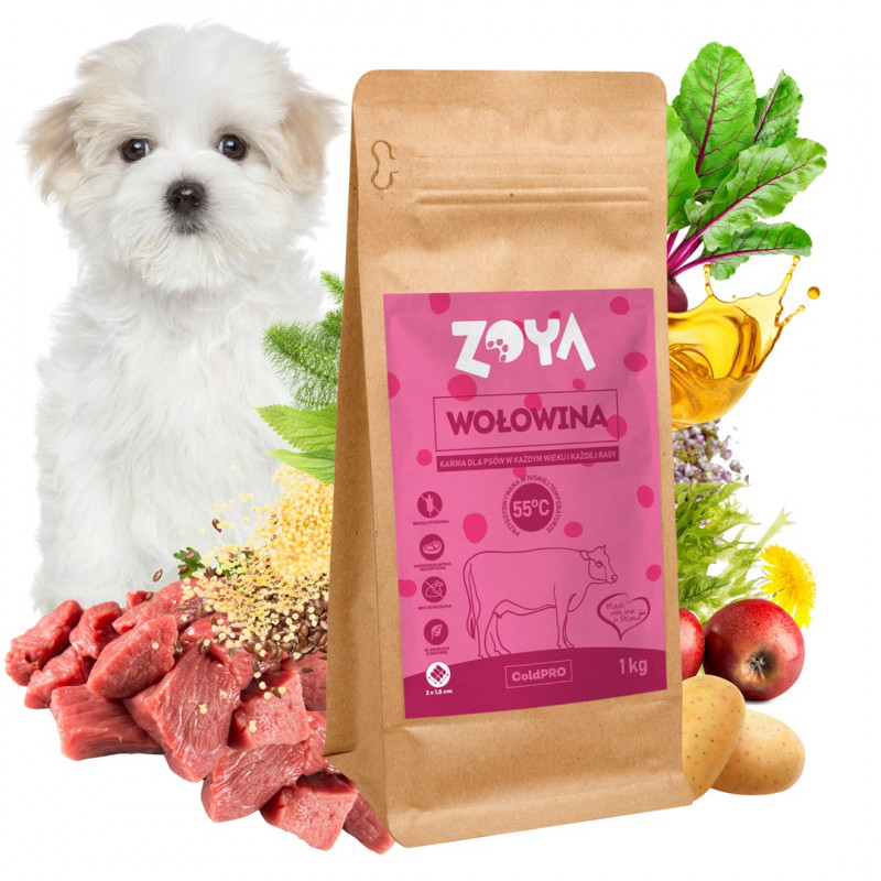 ZOYA ColdPRO Beef crocchette per cani, 1 kg
