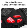 Guanti da ciclismo Rockbros S169BR con inserti in gel, taglia XL, nero e rosso