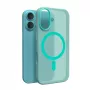 Custodia in silicone MagSafe Puro Daylight per iPhone 16, verde