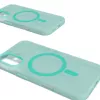 Custodia in silicone MagSafe Puro Daylight per iPhone 16, verde