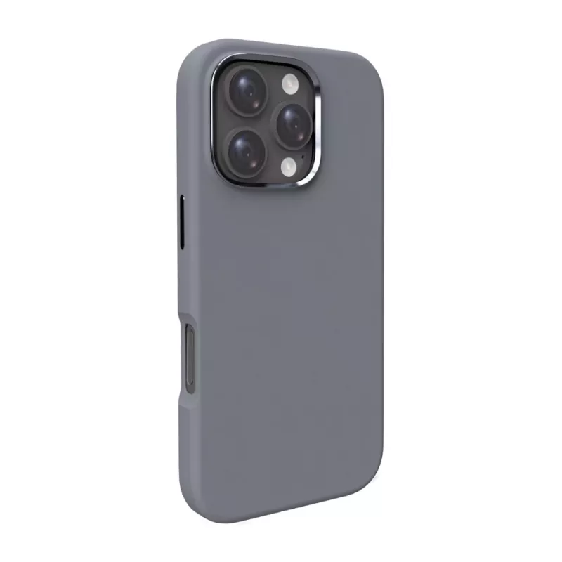 Custodia in silicone MagSafe Puro Icon Mag Pro per iPhone 16 Pro Max, grigio scuro