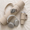 Custodia Tech-Protect Lamano per Apple AirPods Pro 3 con moschettone, Nature Muse (nera e beige)