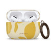 Custodia Tech-Protect Lamano per Apple AirPods Pro 3 con moschettone, Lemon Haze (gialla e bianca)