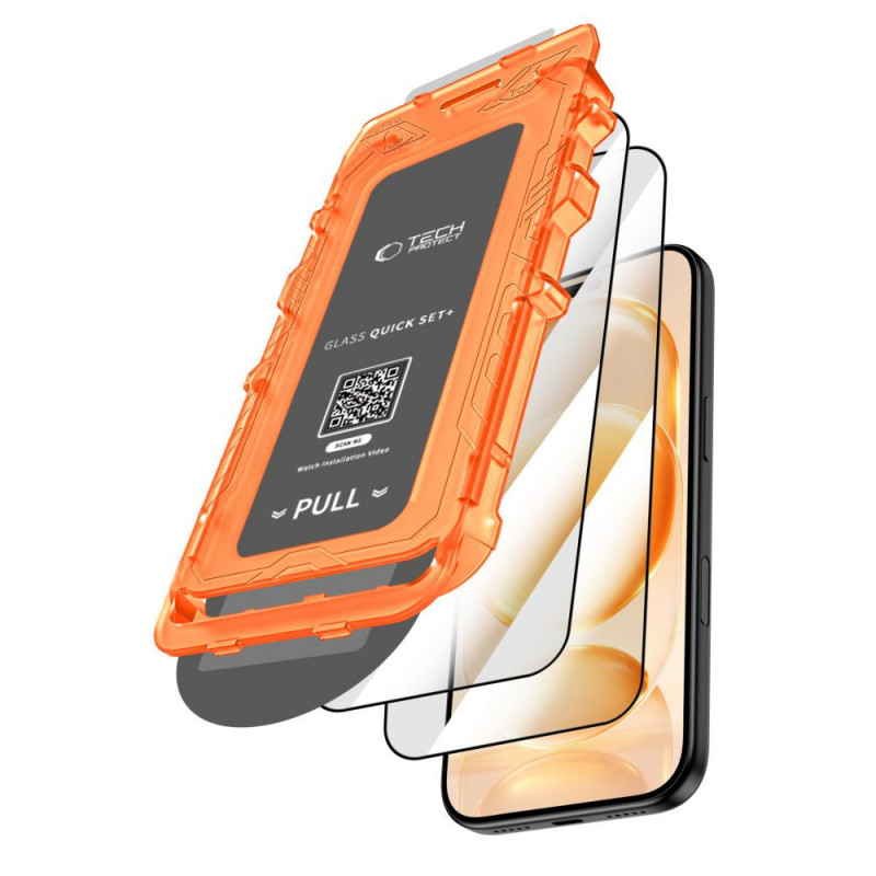 Tech-Protect Quick Set+ Vetro temperato per Apple iPhone 17 Pro Max / 18 Pro Max, nero (2 pz)