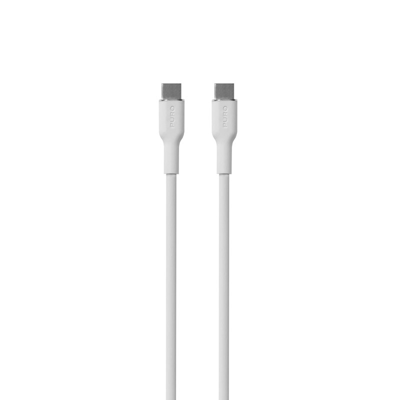 Cavo USB-C a USB-C Puro ICON Soft PUR671, 1,5 m, bianco