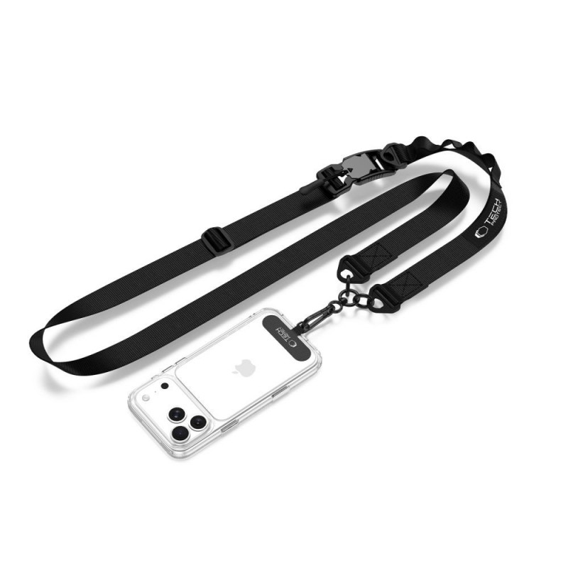 Tracolla per telefono Tech-Protect C9S Rope Crossbody, nera