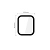 Vetro ibrido Tech-Protect Glass Flex+ per Apple Watch 4 / 5 / 6 / SE 1 / 2 / 3 40 mm, nero (2 pz)