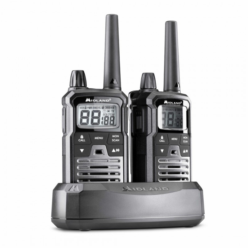 Midland XT70 Pro Duo Walkie Talkie, nero