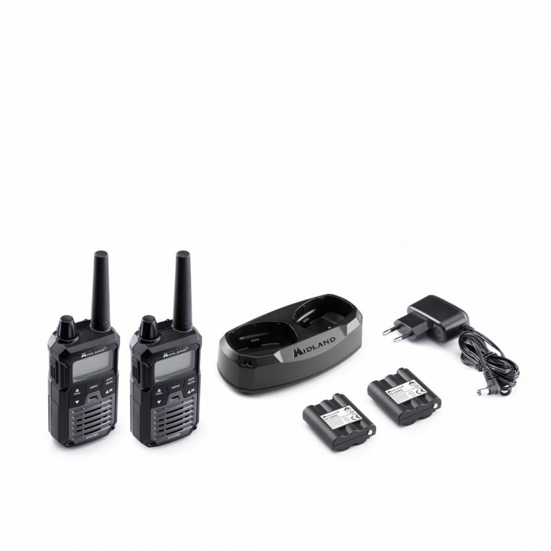 Midland XT70 Pro Duo Walkie Talkie, nero