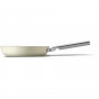 Smeg FPF2002CRM Padella, 20 cm, ceramica, manico in acciaio inossidabile, crema opaco