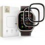 Tech-Protect Glass Ring Vetro Temperato per Apple Watch Ultra 49 mm, Argento e Nero (2 pz)