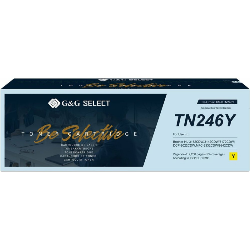 Toner compatibile G&G Select per Brother TN-246Y, giallo (21143)